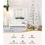 darrahopens Occasions > Christmas Jingle Jollys Christmas Tree 2.1M 264 LED Xmas Trees Solar Power Warm White