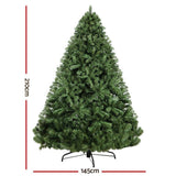 darrahopens Occasions > Christmas Jingle Jollys Christmas Tree 2.1M Xmas Trees Decorations Green 1250 Tips