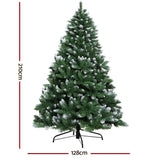 darrahopens Occasions > Christmas Jingle Jollys Christmas Tree 2.1M Xmas Trees Decorations Snowy Green 1000 Tips