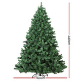 darrahopens Occasions > Christmas Jingle Jollys Christmas Tree 2.4M Xmas Tree with 3190 LED Lights Warm White