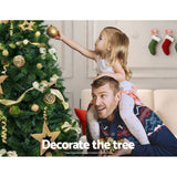 darrahopens Occasions > Christmas Jingle Jollys Christmas Tree 2.4M Xmas Trees Decorations Pine-Needle 2100 Tips