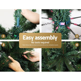 darrahopens Occasions > Christmas Jingle Jollys Christmas Tree 2.4M Xmas Trees Decorations Pine-Needle 2100 Tips