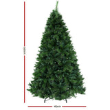 darrahopens Occasions > Christmas Jingle Jollys Christmas Tree 2.4M Xmas Trees Decorations Pine-Needle 2100 Tips