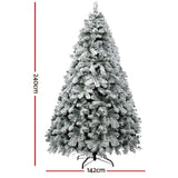 darrahopens Occasions > Christmas Jingle Jollys Christmas Tree 2.4M Xmas Trees Decorations Snowy 1291 Tips