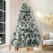 darrahopens Occasions > Christmas Jingle Jollys Christmas Tree 2.4M Xmas Trees Decorations Snowy 1500 Tips