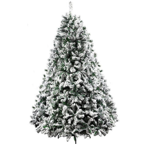 darrahopens Occasions > Christmas Jingle Jollys Christmas Tree 2.4M Xmas Trees Decorations Snowy 1500 Tips