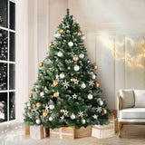 darrahopens Occasions > Christmas Jingle Jollys Christmas Tree 2.4M Xmas Trees Decorations Snowy Green 1400 Tips