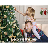 darrahopens Occasions > Christmas Jingle Jollys Christmas Tree 2.4M Xmas Trees Decorations Snowy Green 1400 Tips