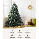 darrahopens Occasions > Christmas Jingle Jollys Christmas Tree 2.4M Xmas Trees Decorations Snowy Green 1400 Tips