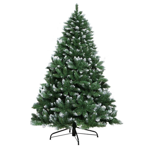 darrahopens Occasions > Christmas Jingle Jollys Christmas Tree 2.4M Xmas Trees Decorations Snowy Green 1400 Tips