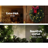 darrahopens Occasions > Christmas Jingle Jollys Christmas Wreath 60cm Xmas Tree Decoration Green