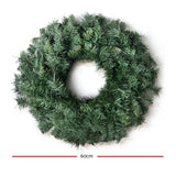 darrahopens Occasions > Christmas Jingle Jollys Christmas Wreath 60cm Xmas Tree Decoration Green