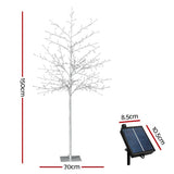 Darrahopens Occasions > Christmas Jingle Jollys Solar Christmas Tree 1.5M 304 LED Trees With Lights