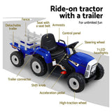 darrahopens Occasions > Christmas Rigo Ride On Car Tractor Toy Kids Electric Cars 12V Battery Child Toddlers Blue