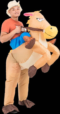 darrahopens Occasions > Costumes COWBOY Fancy Dress Inflatable Suit -Fan Operated Costume