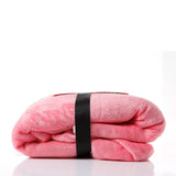 darrahopens Occasions > Costumes Royal Comfort Snug Hoodie Nightwear Super Soft Reversible Coral Fleece 750GSM - Pink
