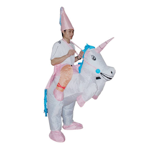 darrahopens Occasions > Costumes UNICORN Fancy Dress Inflatable Suit -Fan Operated Costume