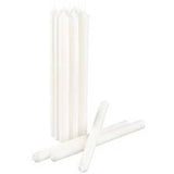 Darrahopens Occasions > Lights 50 bulk buy pack white wax 20cm taper church house vigil candleabra candle 2CM WIDE