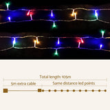 darrahopens Occasions > Lights Jingle Jollys 100M Christmas String Lights 500LED Multi Colour