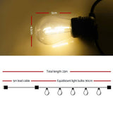 darrahopens Occasions > Lights Jingle Jollys 23m LED Festoon String Lights 20 Bulbs Kits Wedding Party Christmas S14