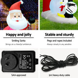 darrahopens Occasions > Lights Jingle Jollys 3M Christmas Inflatable Archway with Santa Xmas Decor LED