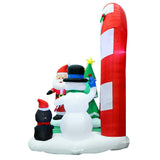 darrahopens Occasions > Lights Jingle Jollys 3M Christmas Inflatable Archway with Santa Xmas Decor LED