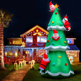 darrahopens Occasions > Lights Jingle Jollys 5M Christmas Inflatable Santa on Christmas Tree Xmas Decor LED