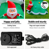 darrahopens Occasions > Lights Jingle Jollys 5M Christmas Inflatable Santa on Christmas Tree Xmas Decor LED