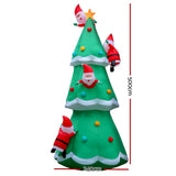 darrahopens Occasions > Lights Jingle Jollys 5M Christmas Inflatable Santa on Christmas Tree Xmas Decor LED