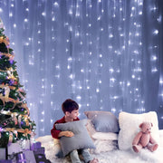 darrahopens Occasions > Lights Jingle Jollys 6X3M Christmas Curtain Fairy Lights String 600LED Party Wedding CW