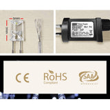 darrahopens Occasions > Lights Jingle Jollys 6X3M Christmas Curtain Fairy Lights String 600LED Party Wedding CW