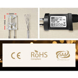 darrahopens Occasions > Lights Jingle Jollys 6X3M Christmas Curtain Lights 600LED Warm White