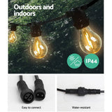 darrahopens Occasions > Lights Jingle Jollys 77m Festoon String Lights LED Outdoor Wedding Party Garden Decor