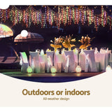 darrahopens Occasions > Lights Jingle Jollys 800 LED Christmas Icicle Lights Mutlicolour