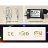darrahopens Occasions > Lights Jingle Jollys 800 LED Christmas Icicle Lights Mutlicolour