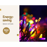darrahopens Occasions > Lights Jingle Jollys 800 LED Christmas Icicle Lights Mutlicolour