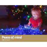 darrahopens Occasions > Lights Jingle Jollys 800 LED Christmas Icicle Lights White and Blue