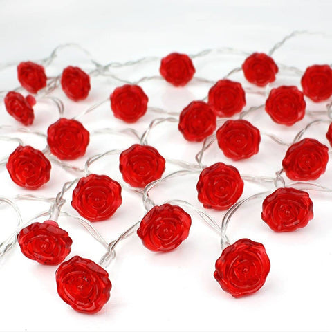 Darrahopens Occasions > Lights Red Rose battery string fairy light - party night light wedding decoration