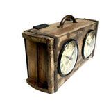 Darrahopens Occasions > Novelty Gifts Table Clock - Brick Mould Dual Dial