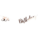 Darrahopens Occasions > Party & Birthday Novelties 30th Birthday Rose Gold Bunting