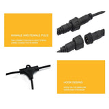 Darrahopens Occasions > Party Lights 20M Festoon String Lights Kits Christmas Wedding Party Waterproof outdoor