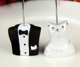 Darrahopens Occasions > Wedding Accessories 50 Piece Pack of 25 Bride 25 Groom Wedding Name Card Place Stand - Wedding Table Decoration Bomboniere Favour Gift