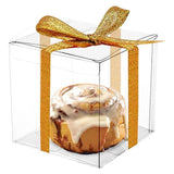 Darrahopens Occasions > Wedding Accessories 50 PVC Clear Transparent Macaron Square Cube Boxes For Wedding Favour Gift Candy