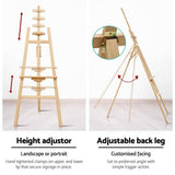 darrahopens Occasions > Wedding Accessories Artiss Painting Easel Stand Wedding Wooden Easels Tripod Shop Art Display 175cm