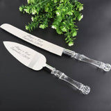 Darrahopens Occasions > Wedding Accessories Cutting Cake Knife and Silver Blade Cake Server Set Wedding Anniversary Engagement Birthday Party Gift Boxed