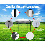 darrahopens Occasions > Wedding Accessories Instahut Gazebo Pop Up Marquee 3x3m Outdoor Tent Folding Wedding Gazebos White