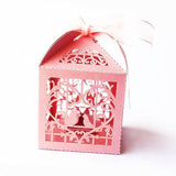 Darrahopens Occasions > Wedding Accessories Pink Dove Bird Heart Baby Birth naming Ceremony Bomboniere Favor Lolly Gift Card Box - 10 Pack
