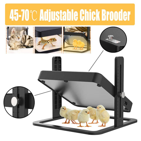 Darrahopens Outdoor 40 degrees celsius to 70 degrees celsius Adjustable Chick Brooder Heating Plate Chicken Coop Duck Poultry Brooder