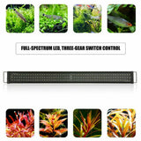 Darrahopens Outdoor 40cm Aquarium Light Lighting Full Spectrum Aqua Plant Fish Tank Bar LED Lamp