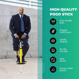 Darrahopens Outdoor Black and Yellow Pogo Stick - Adult + Childrens Large Jumping Jackhammer Toy